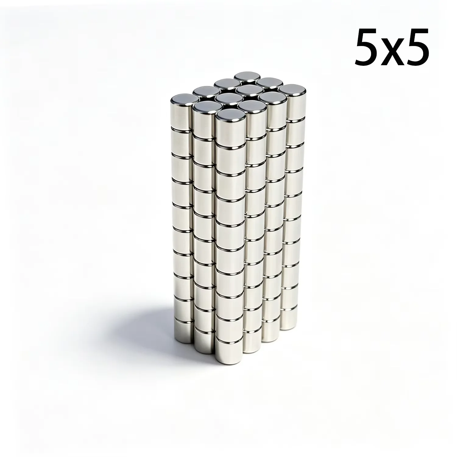 5x5mm Round Magnet Super Powerful Strong Neodymium  Magnetic Disc for Fridge, DIY, Building, Scientific, Craft, Education