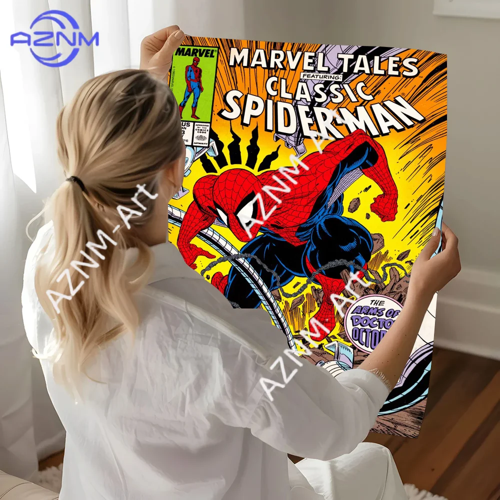 Watercolor Spiderman Graffiti Art Good Quality Prints And Posters HD Quality Poster Wall Art Painting Study Home Decor - view 3