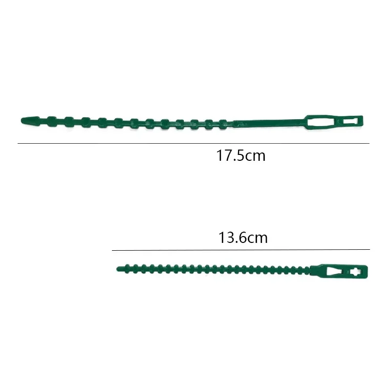 Reusable Plastic Zip Loop Wire Wrap, Self-locking  Tie, Adjustable  Plant Cable  Garden   50Pcs/Set