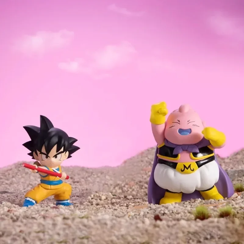 Dragon Ball Q-versie speelgoedmodel ornament demon koning Gomah demon man Buou korte fluit blinde doos twist eierpop