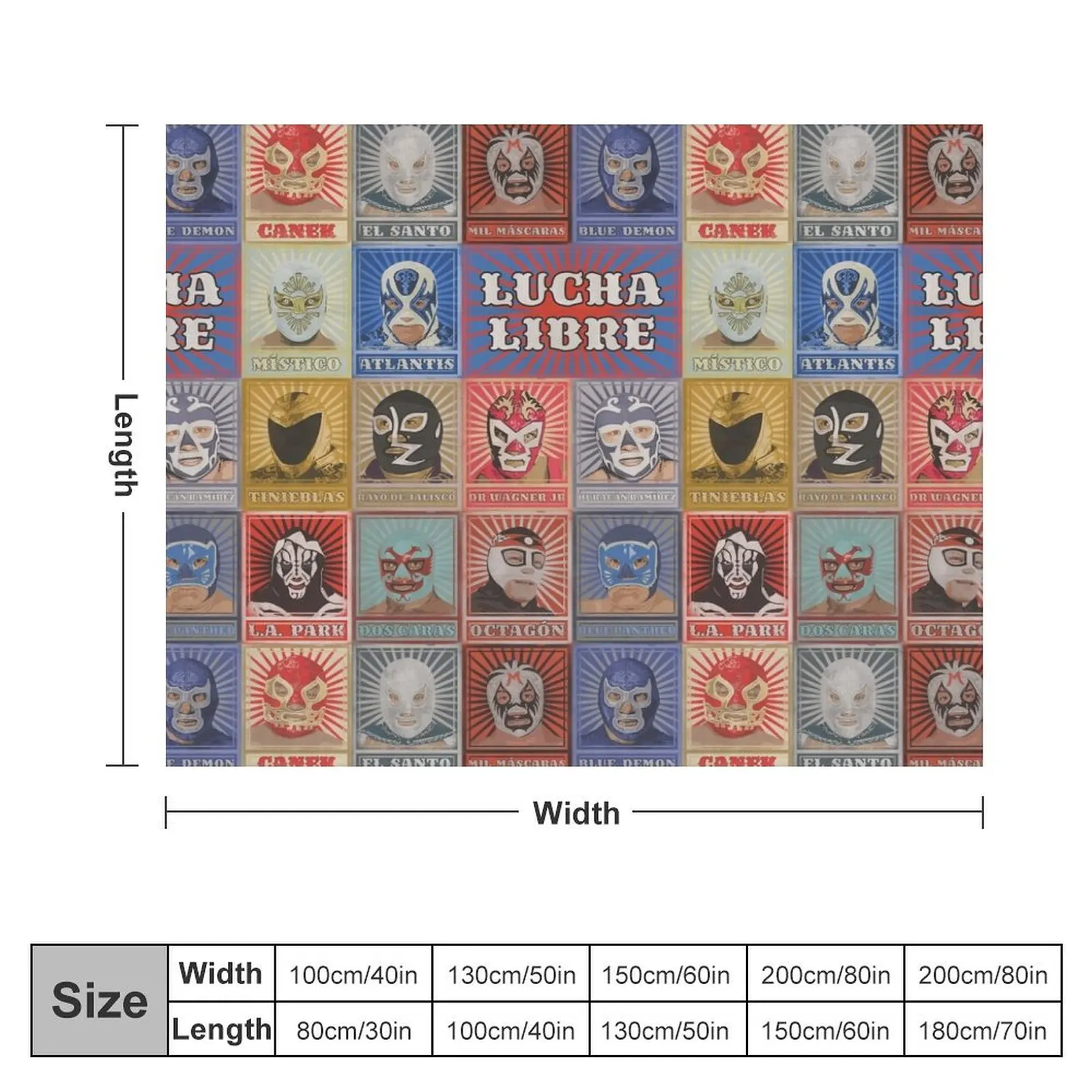 Lucha Libre Legends Throw Blanket Blankets For Baby warm winter Blankets Sofas Of Decoration Blankets