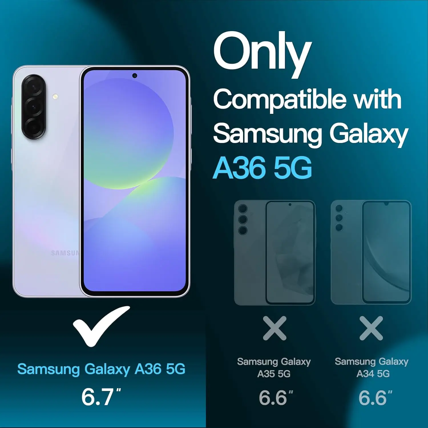 

6.7inch Protective Tempered Glass film For Samsung Galaxy A36 Screen Protector