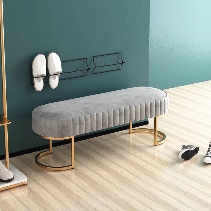 Home shoe changing stool, home door shoe testing stool, cloakroom, living room