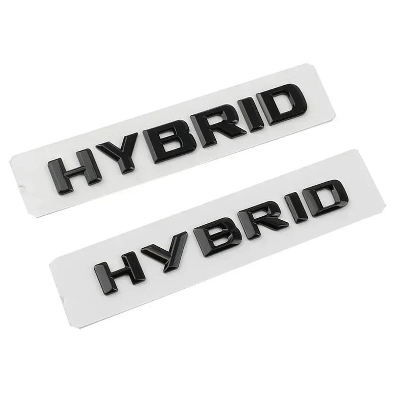 3D ABS Hybrid Letters Side Fender Rear Trunk Badge Emblem Stickers For Mercedes Benz S400 E350 GLE450 W211 W212 W163  W221 W222