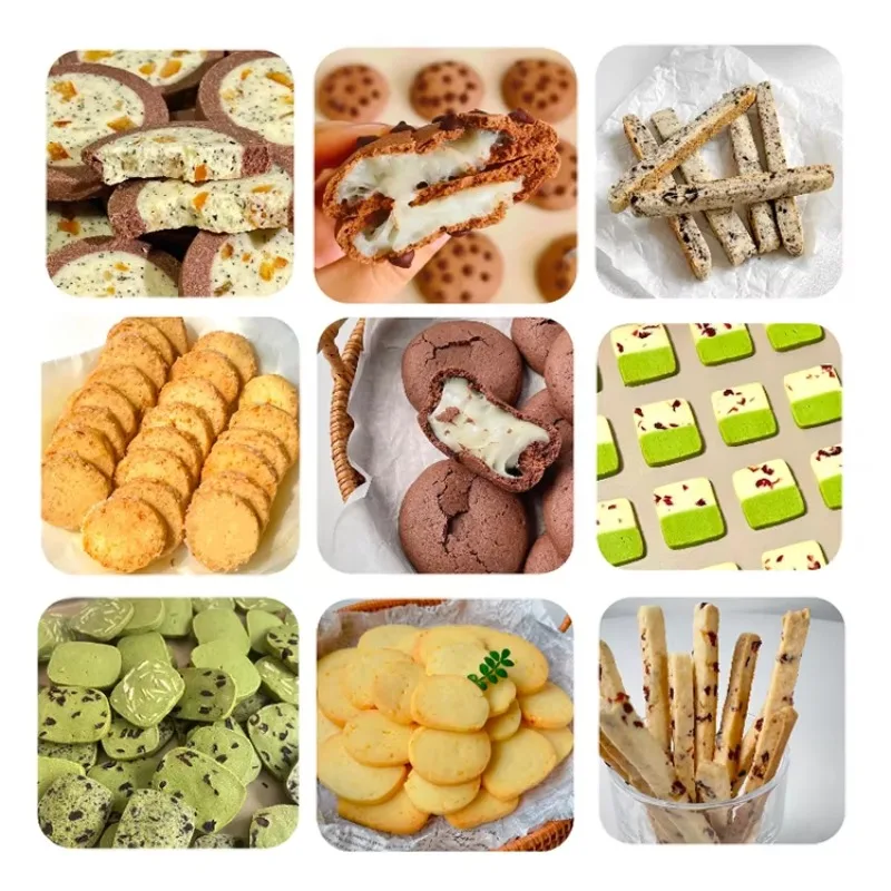 LongYu SV-208 Automatic New Multi-functional Chocolate Encrusting Cookie Machine Stainless Steel Bakery Equipment 220V