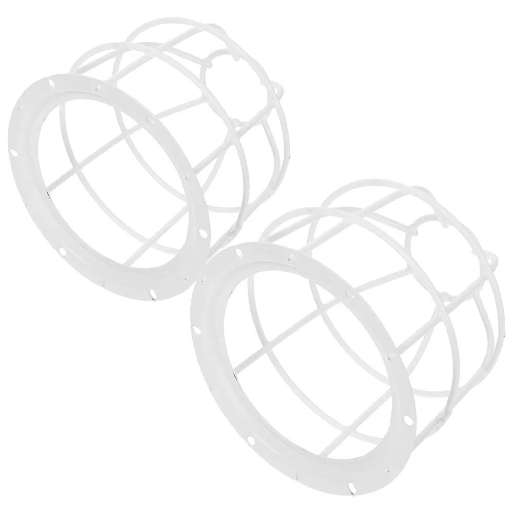 2pcs Smoke Sensor Net Cover Easy Install Dust Prevention Fire Sprinkler Cover Indoor Lamp Cage Shade Protector Sturdy for Home