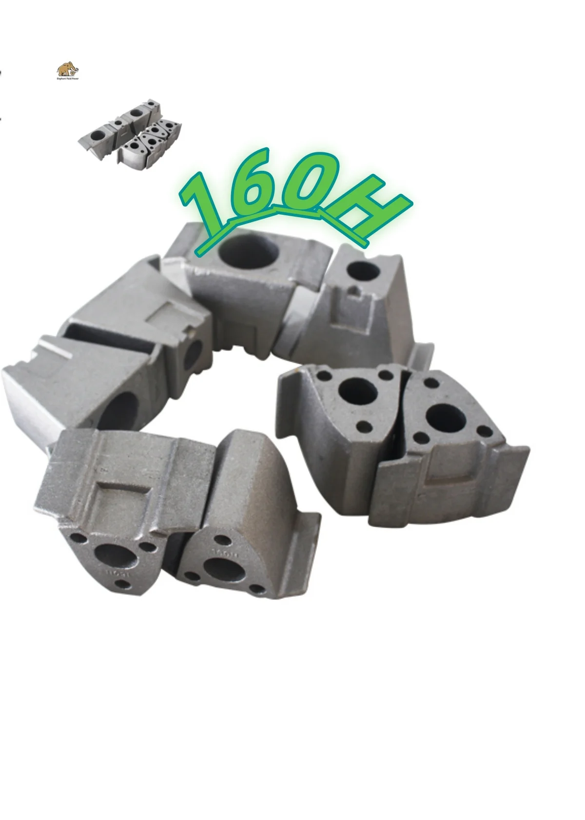 

New Rubber Couplings Aluminum Block 160H for Construction Equipment Repair parts