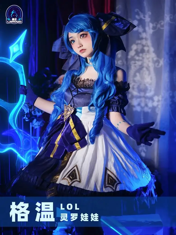 

Игра LOL Gwen Косплей Лига Легенд костюм Gwen платье туфли полный комплект на заказ Лолита платье для девочек Хэллоуин комикс макияж