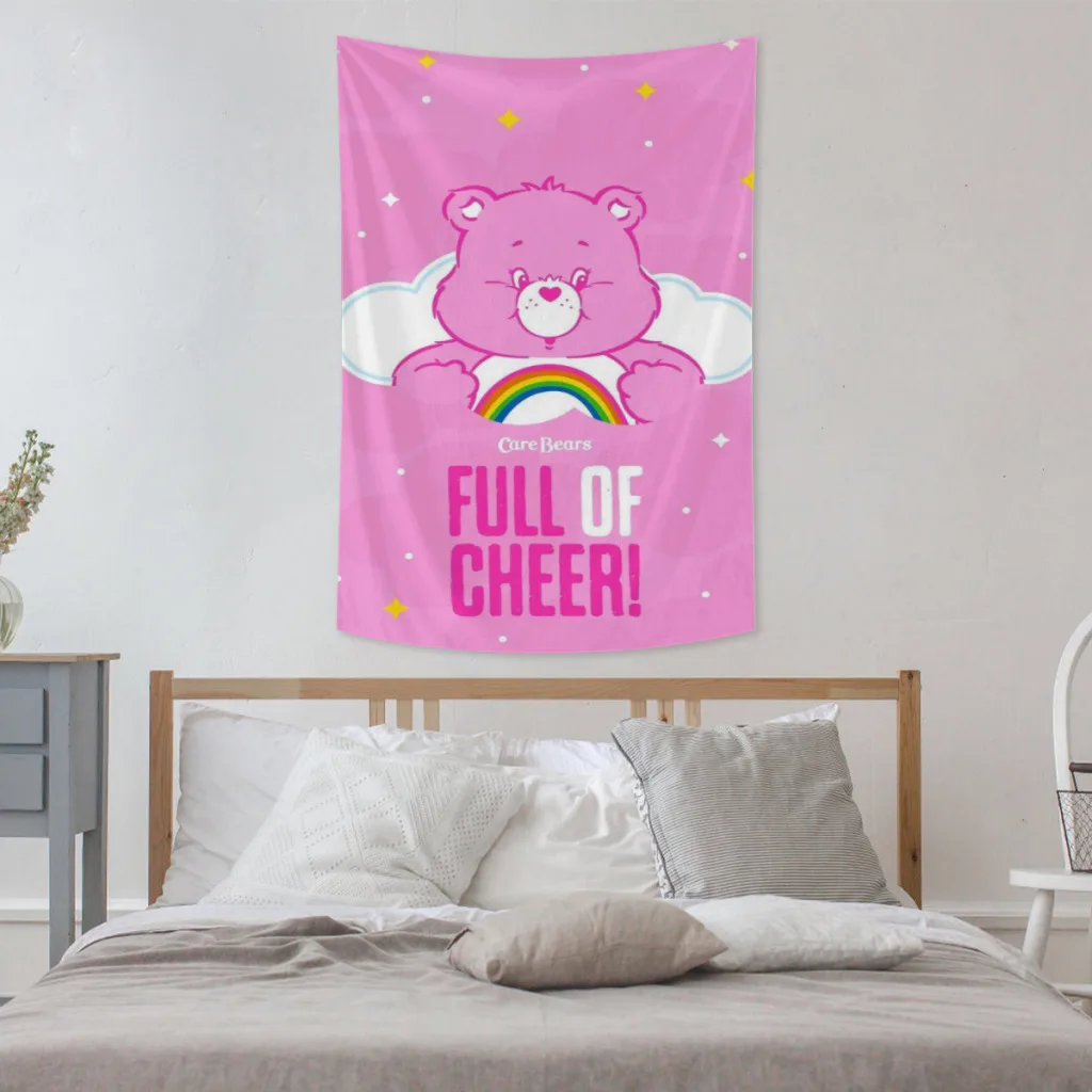 Tapisserie d'ours de soin pour la décoration de chambre à coucher, art mural esthétique pour la maison