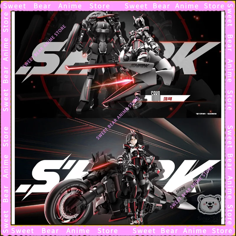 Auf Lager Yubo Modell Club War Rider Göttin Sako Mecha Mädchen Modell Kit Action Figur Anime Modell Trendy Spielzeug Desktop Puppe