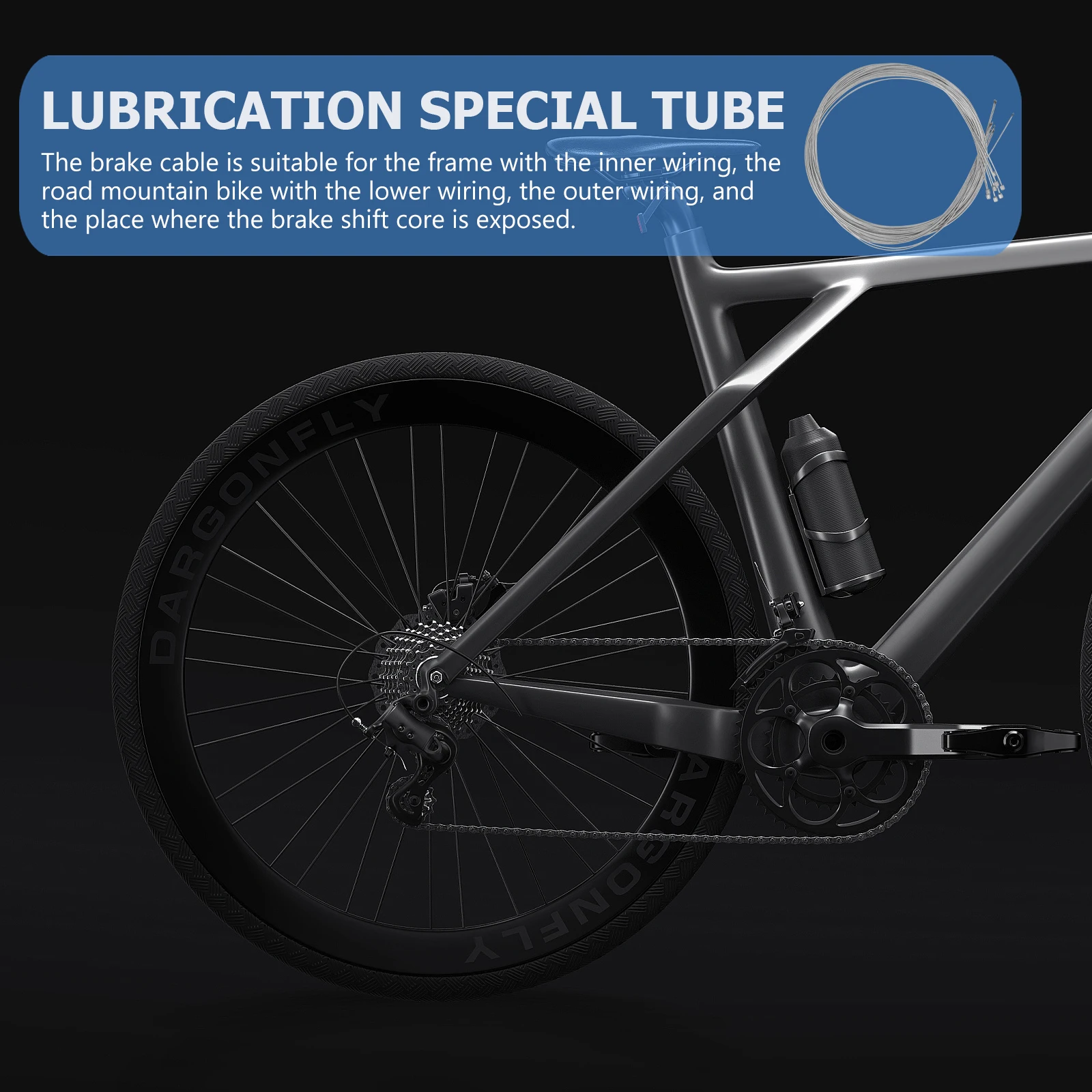 

8pc Universal Bicycle Shifting Cable Housing Kit For Road Mountain Bike Internal External Wiring Ptfe Protection Sleeve For