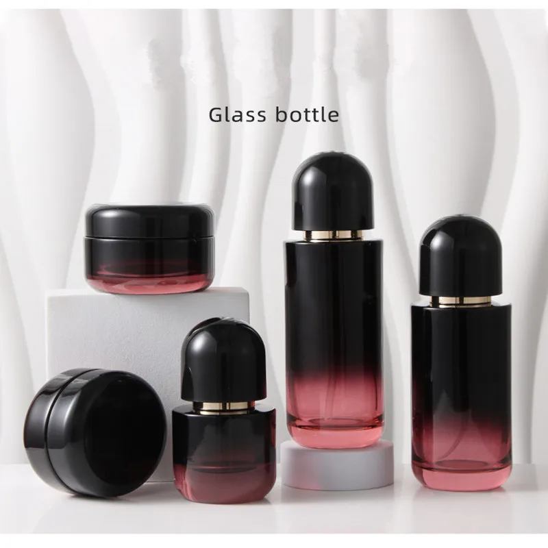 30ml-120ml Glass Spray Bottle Lotion Pump Bottle Perfume/Toner Spray Bottle Press Empty Container Travel Refillable Bottles