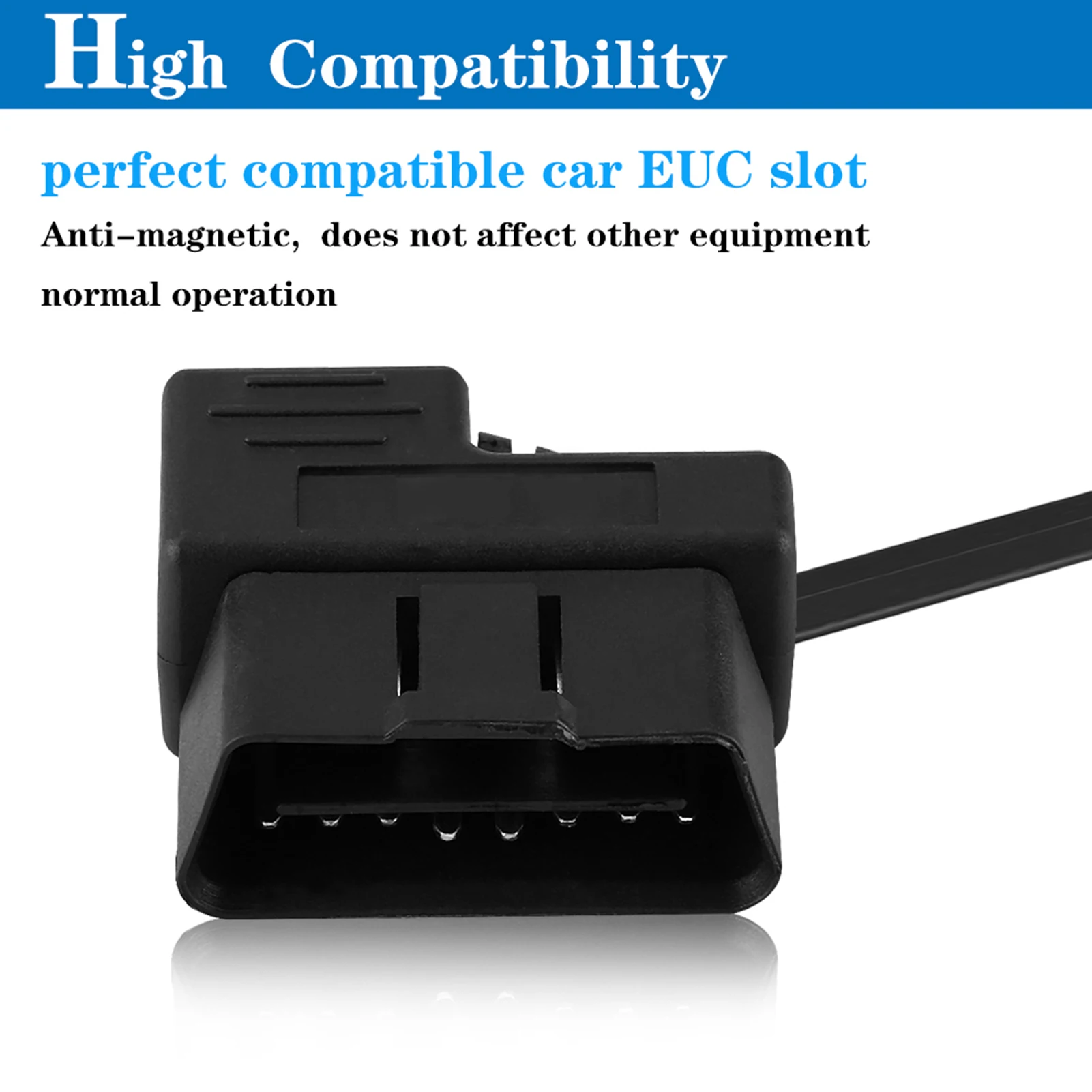 Adaptador de extensión de diagnóstico OBDII para coche, Cable Mini USB, 180cm, OBD2, EOBD, 16 pines