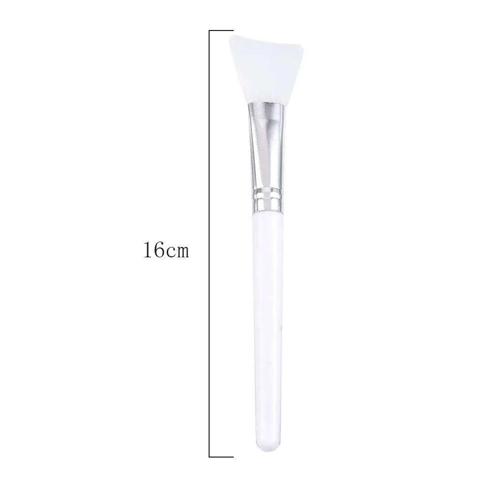 Cepillo de máscara Facial de silicona de maquillaje blanco, cepillos profesionales de crema de barro, herramienta de belleza cosmética de Gel de base para el cuidado de la piel DIY