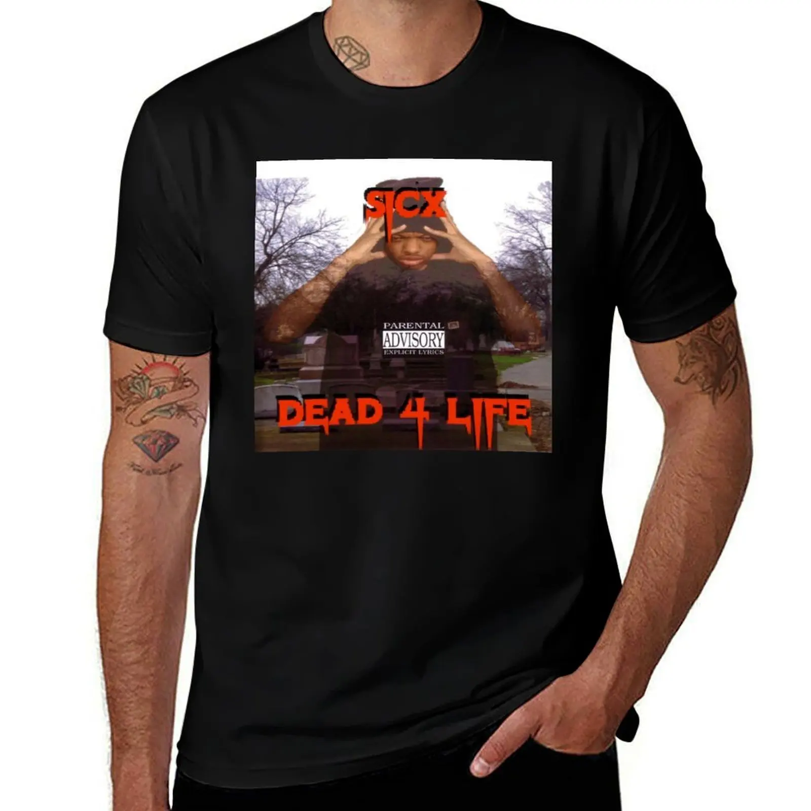 

SICX DEAD 4 LIFE T-Shirt t shirts with prints mens graphic t shirts T-Shirt