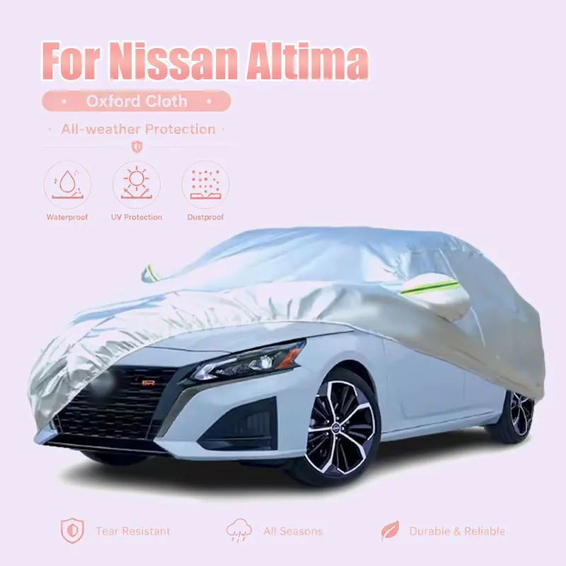 

For Nissan Altima Full Car Cover Reflective Strips Waterproof Snowproof Dustproof UV Protection Exterior Accessories