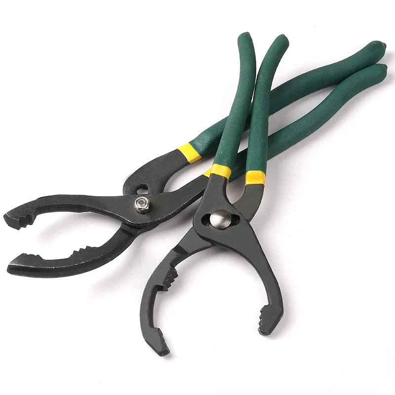 Household Universal Tools 10/12-inch Oil Filter Pliers Adjustable Wrench Removal Tool Carbon Steel Plier