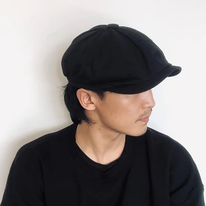 

Spring Autumn Octagonal Hat For Men British Star Style Beret Cotton Retro Female Fashion Cap Newsboy Hat Adjustable Visor