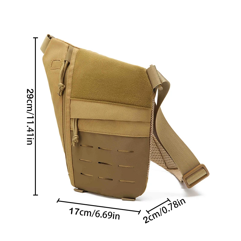 Fishing Sling Tackle Storage Bag Lightweight Shoulder Backpack Molle Day Pack for Hiking Hunting