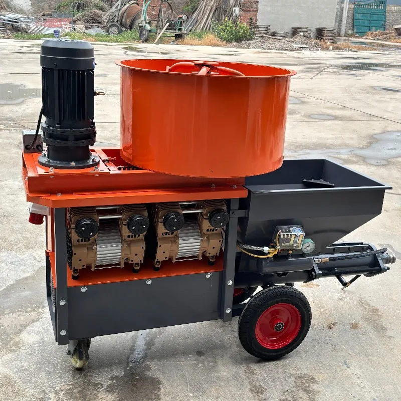 Flexible Plaster Spray Machine Portable Cement Pump System for Interior Wall Coating Renovation and Repair Projects