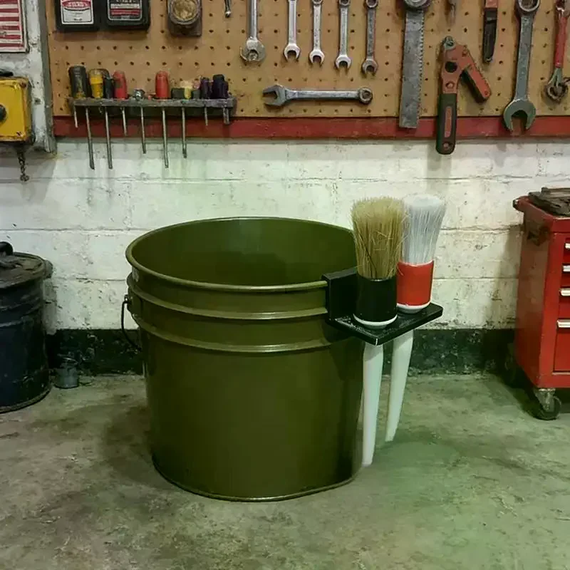 Car Wash Bucket Brush Holder Fits Standard Car Detailing Buckets Easily Attaches Convenient Car Care Keeps Brushes Neatly