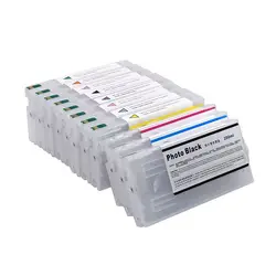 T6531-T6539 T653A T653B 200ML Empty Refillable Ink Cartridge For Epson Stylus Pro 4900 Printer With ARC Permanent Chip