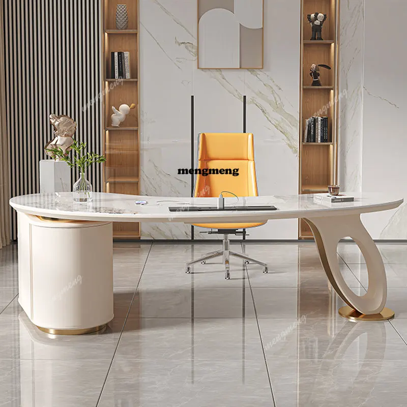 

Corner Storage Executive Desk Supporter Shelf Standing Computer Office Desk Bureaux Work Desktop Mesa Escriotorio Home Office