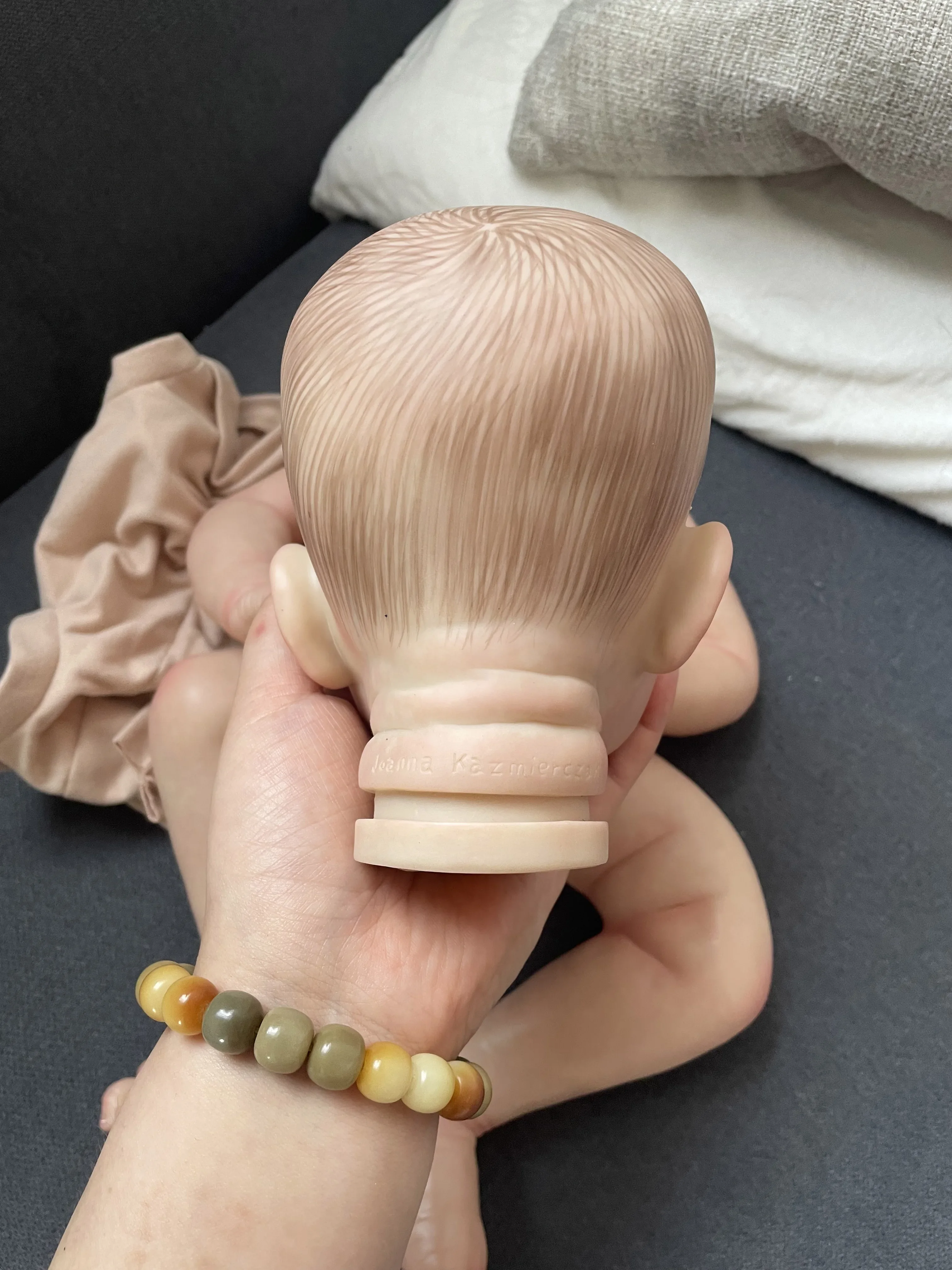 19‘’ Charlie Lifelike Reborn Doll Kits Multiple Layers Painting Doll Parts With Visible Veins Hand-draw Hair
