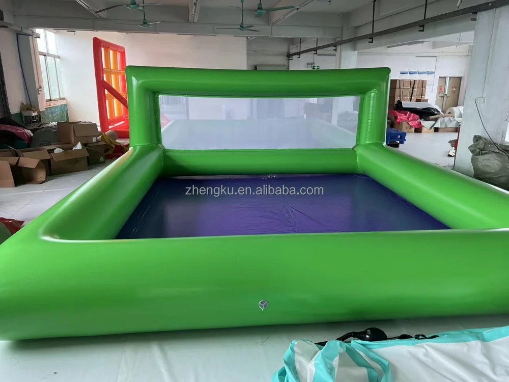 Customized Outdoor PVC Inflatable Volleyball Court Field Commercial Water Sports Pool Amusement Facilities Various Colors