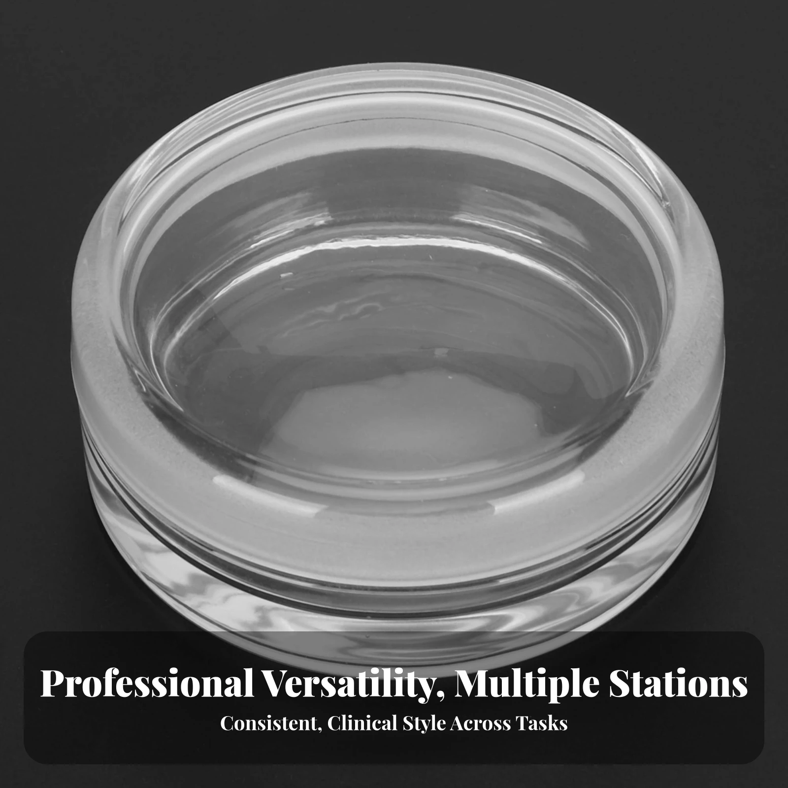 Glass Watch Movement Cleaning Jar Compact Watch Movement Cleaning Jar Glass Cylinder with Lid Thickened Container Low-Silhouette