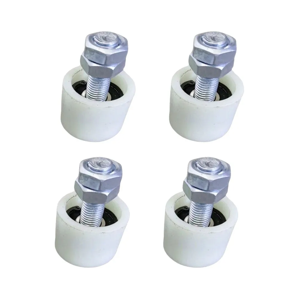 Sliding Gate Pulley Set 4pcs Nylon Roller Wheels with Steel Core 40x40mm x 80mm for Stable and Precise Door Motion
