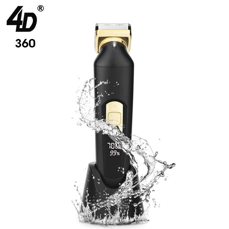 4D 360 Professional Waterproof Skin Trimmer Best Hair Men Body Groomer Rechargeable Portable Underarm Hair Trimmer