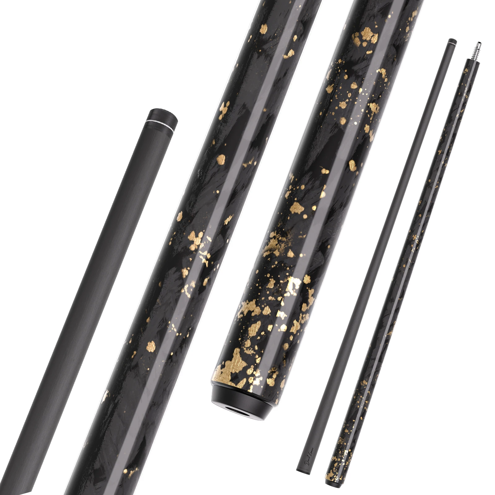 

David Loman Cue Stick Carbon Fiber Billiard Stick Gold tin foil All carbon fiber，Professional carbon fiber pool cue