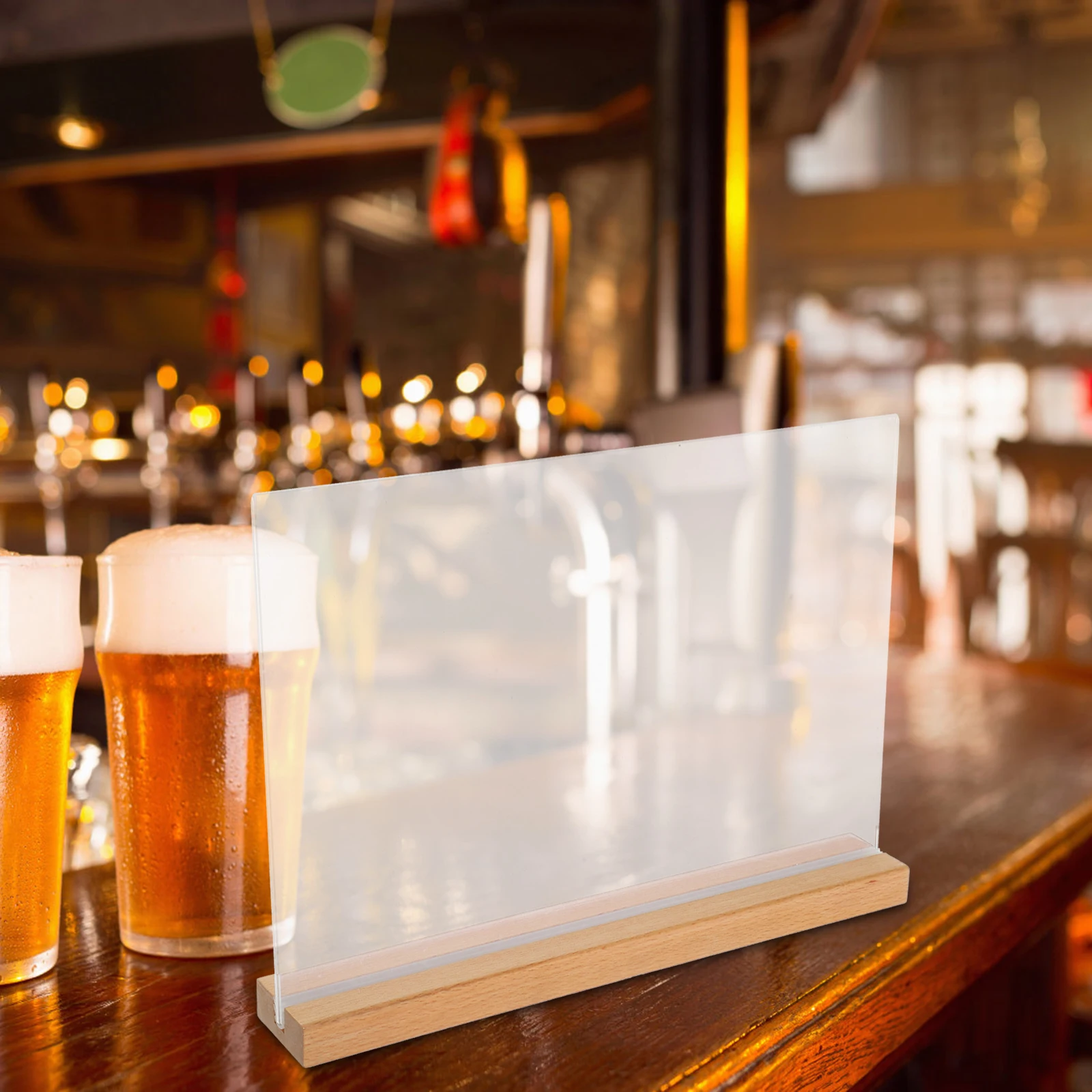 

T Shape Sign Holder Clear Plastic Stand For Restaurant Wedding Table Menu Display Document Holder Sturdy Transparent Abs