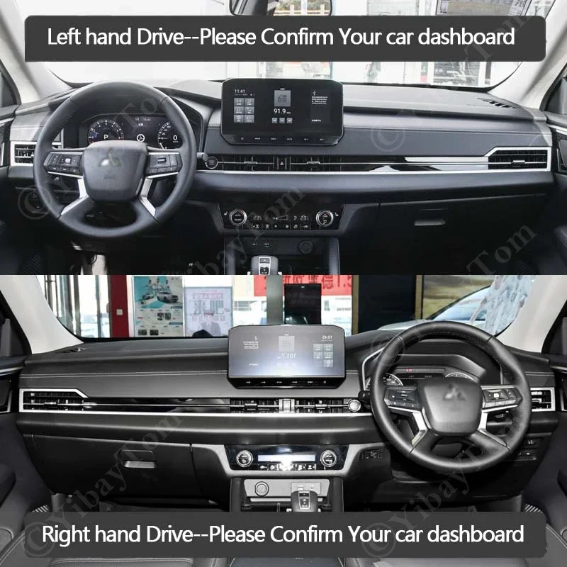 Voor Mitsubishi Outlander 2023 Dashboard Cover Beschermende Pad Tapijt Anti-Slip Mat Auto Accessorie Dash Board Zonnescherm Tapijt sticker