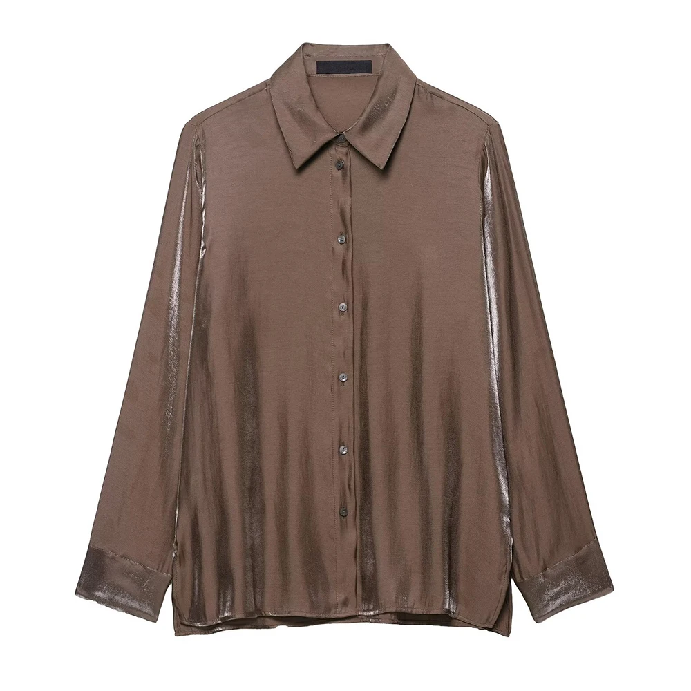 

Модная повседневная висячая рубашка, женская одежда, популярная в европейском стиле, самая продаваемая рубашка на каждый день