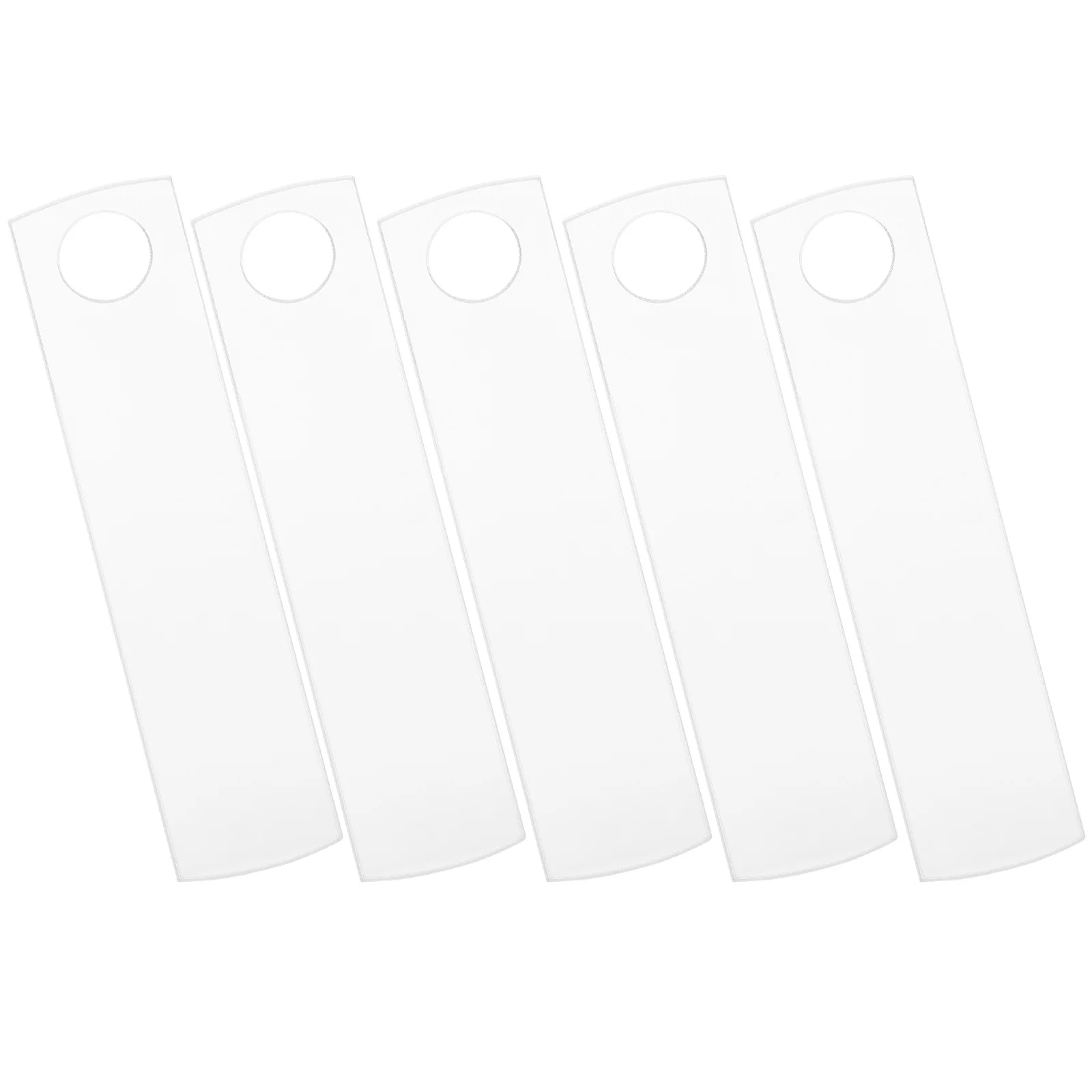 

5pcs Blank Name Badges For Tumbler Cups Acrylic Sublimation Blanks Diy Name Tags Heat Transfer Plates Office School Restaurant