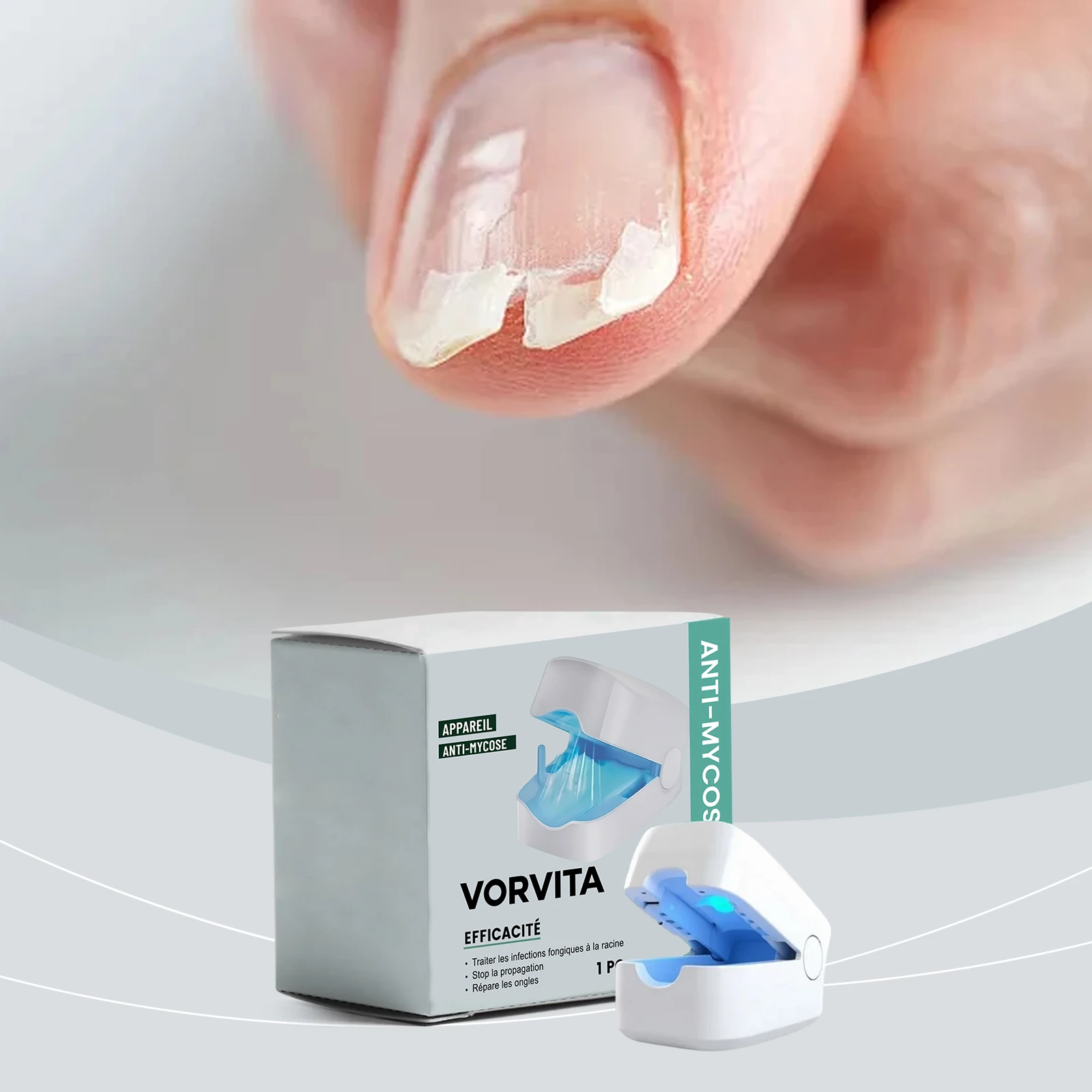 Nail Care Device, Gentle Nourishing for Hands & Feet Nails, Polishes for Glossy Shine, Convenient Daily Nail Care