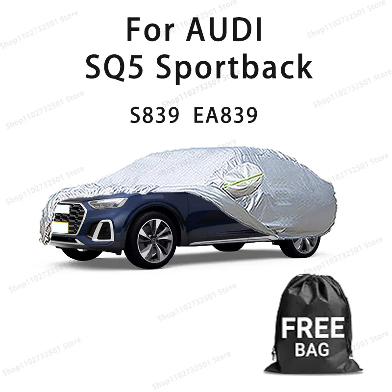 

For AUDI SQ5 Sportback S839 EA839 Car Cover with Reflective Strip Dustproof UV Scratch-Resistant Sunscreen Protective cover