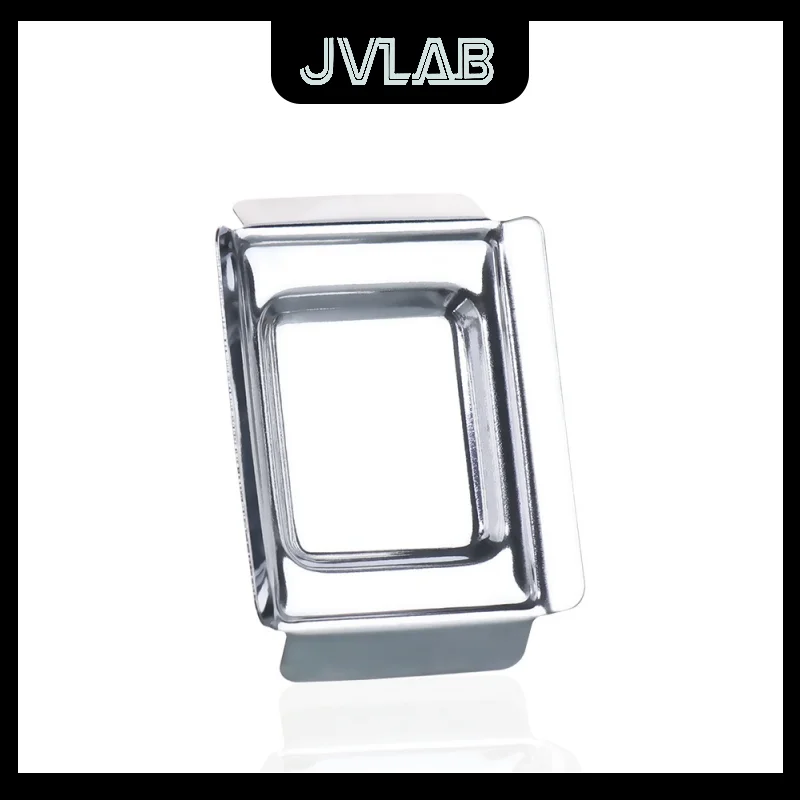 صندوق التضمين من الفولاذ المقاوم للصدأ قالب سفلي 50 قطعة/Pk OCT صندوق التضمين القابل لإعادة الاستخدام إطار التضمين جزء البارافين JVLAB #1