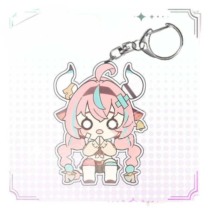 New Hot Game Varesa Anime Cosplay Acrylic Figure Stand Badge Keychain Backpack Pendant Mahjong Quicksand Decoration Player Gift