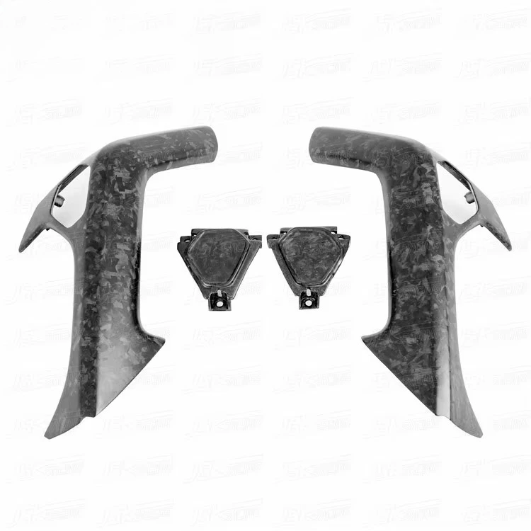 MATTE FORGED CARBON FIBER INTER DOOR HANDLE (4 PCS) for 2014-2019 LAMBO HURACAN LP610-4 LP580-2 LP640