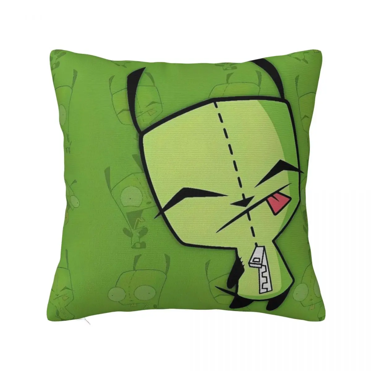 Invaders Zims Cartoon Pillow Cover Square Pillow Case Cushion Cover Vintage Graphic Pillowcases For Sofa Home Decorative