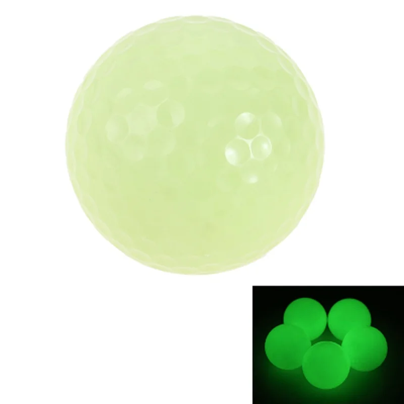 

5Pcs Brighter Luminous Fluorescent Glow In Dark Golf Balls Night Light-up LED Flashing Glowing Balls Brighter Golf Practice Ball