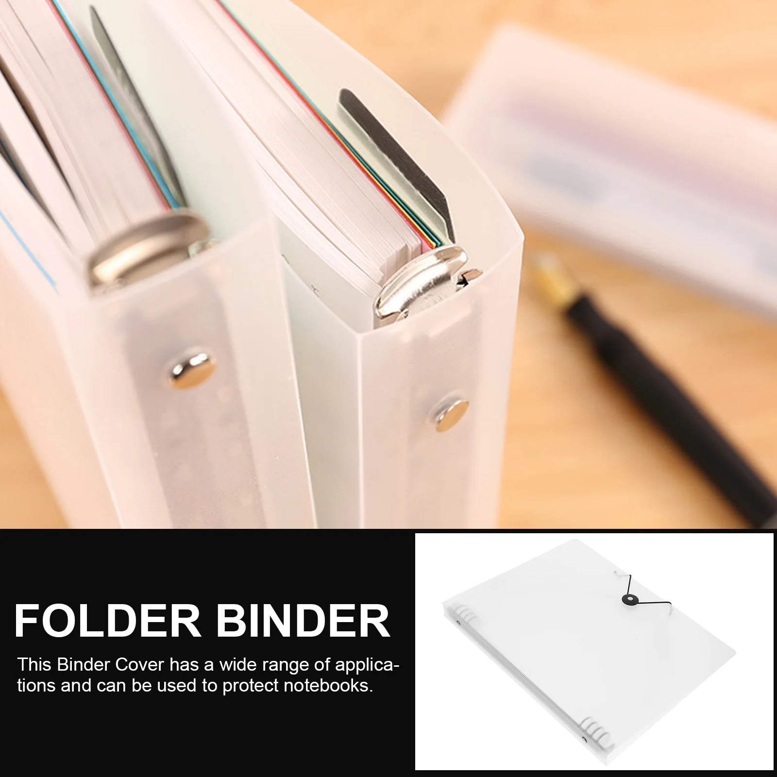 1pc Transparent Binder Abdeckung A4 Leichte Pp Material Tragbare Notebook Shell Für Schule Büro Journal Sammelalbum Dokument