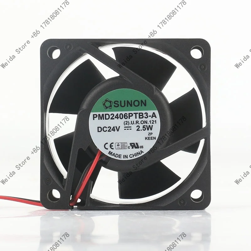 

SUNON Precision PMD2406PTB3-A DC24V 2.5W 6CM 6025 60X60X25MM Inverter Heat Dissipation Fan