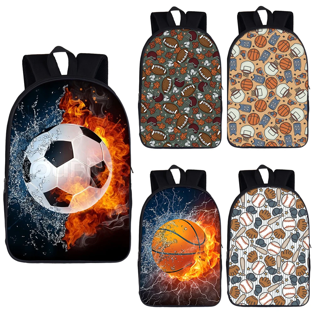 Mochila de baloncesto, fútbol y béisbol para niños, mochilas escolares para niños, bolsa de viaje al aire libre, mochilas deportivas para portátiles