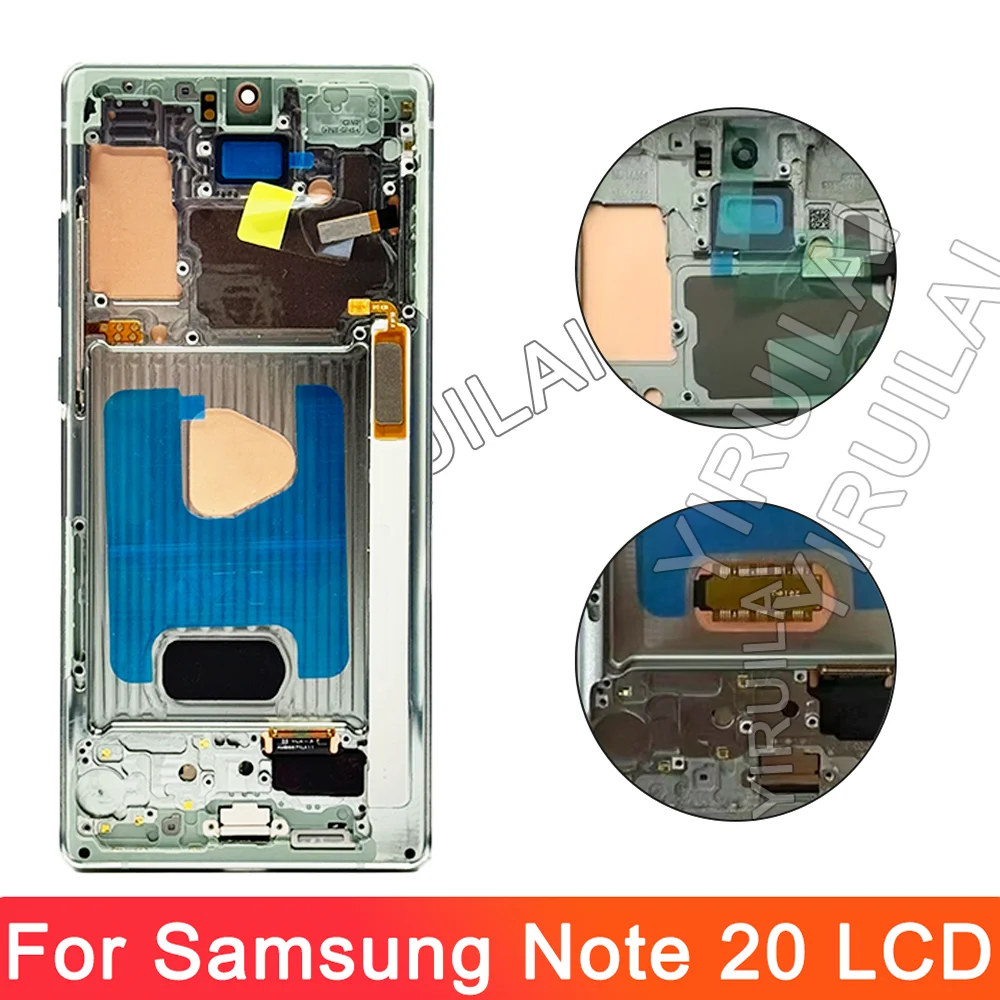 OLED For Samsung Galaxy Note 20 LCD Display Touch Screen With Frame For Samsung Note 20 N980F N980F/DS N981B/DS N981U LCD Screen