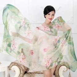 DANKEYISI 100% Silk Scarf Women Natural Real Silk Scarves Female Long Scarves Shawl Lady Hijab Wrap Summer Beach Cover-ups