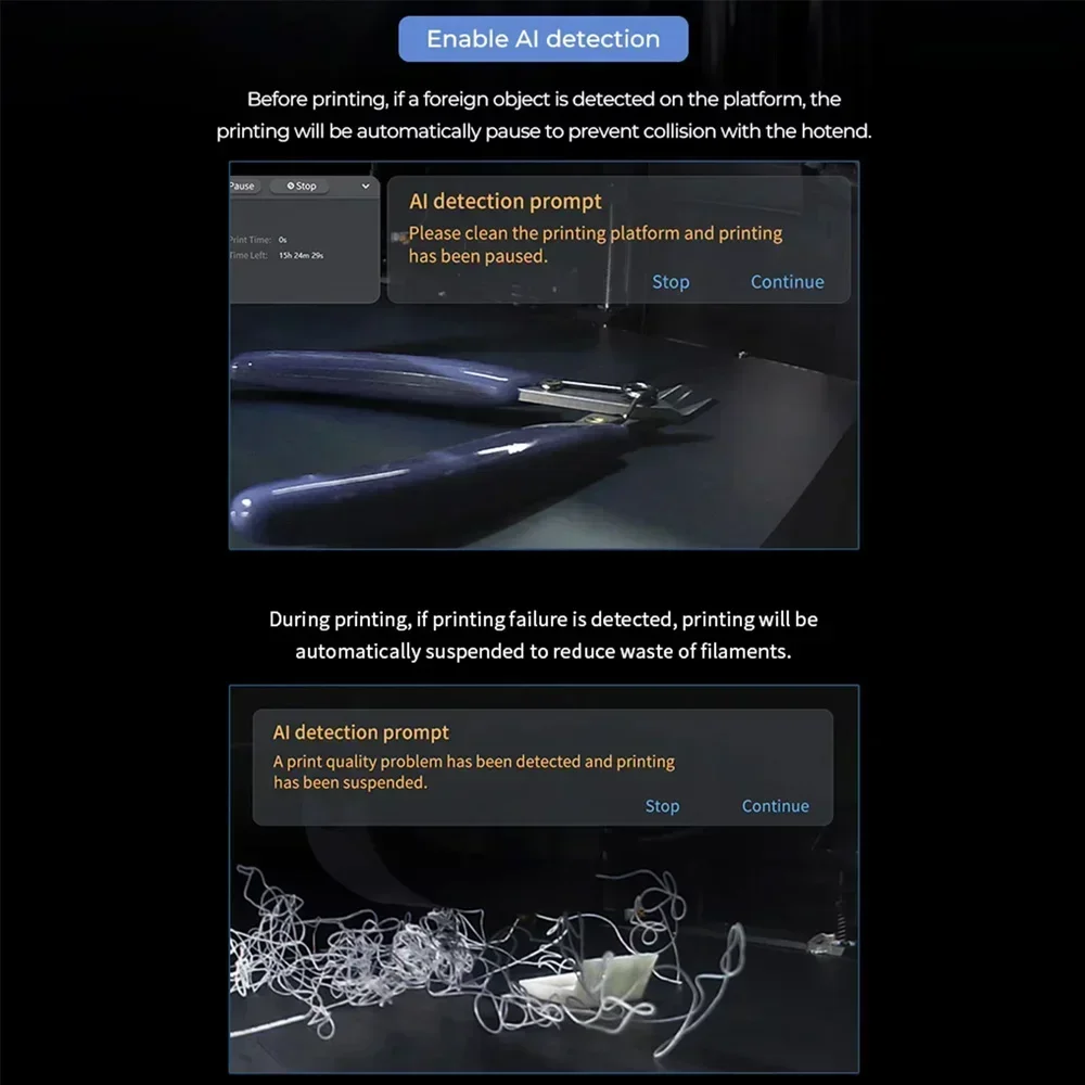 CREALITY K1 Max AI Camera HD Quality Intelligent Assistant Support Real Time Viewing Lapse Filming for K1/K1 Max 3D Printer